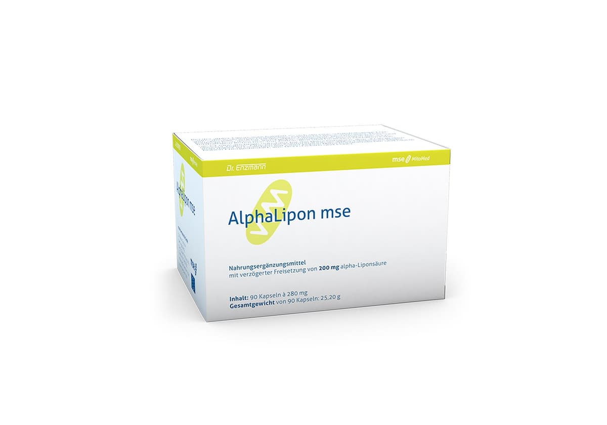 Mitopharma - Dr. Enzmann Mse - Alpha Lipoic Acid - 90 Caps – Mitopharma förpackning