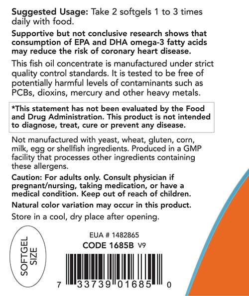 NOW Foods - Omega-3 Mini Gels - 180 Sgels
