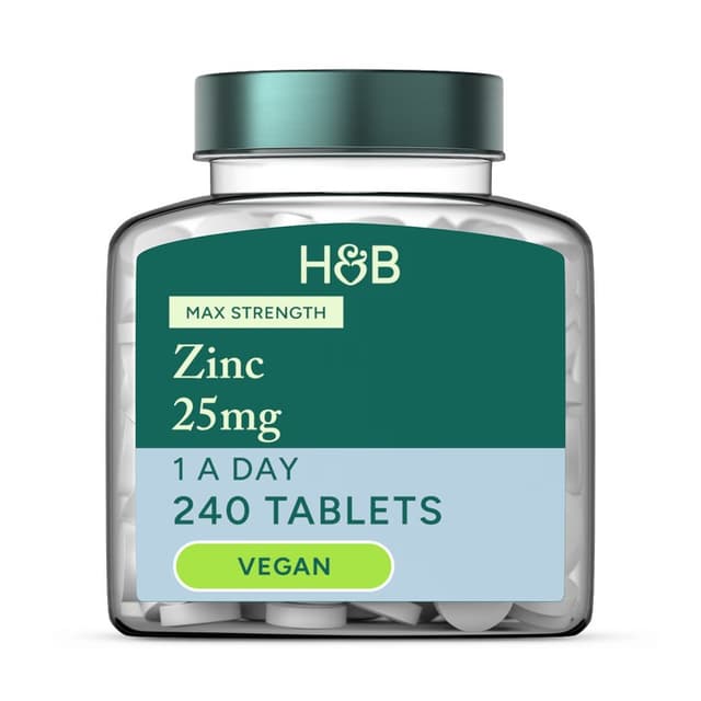 Holland & Barrett - Zink - Maximal styrka, 25 mg, 240 tabletter – Holland & Barrett