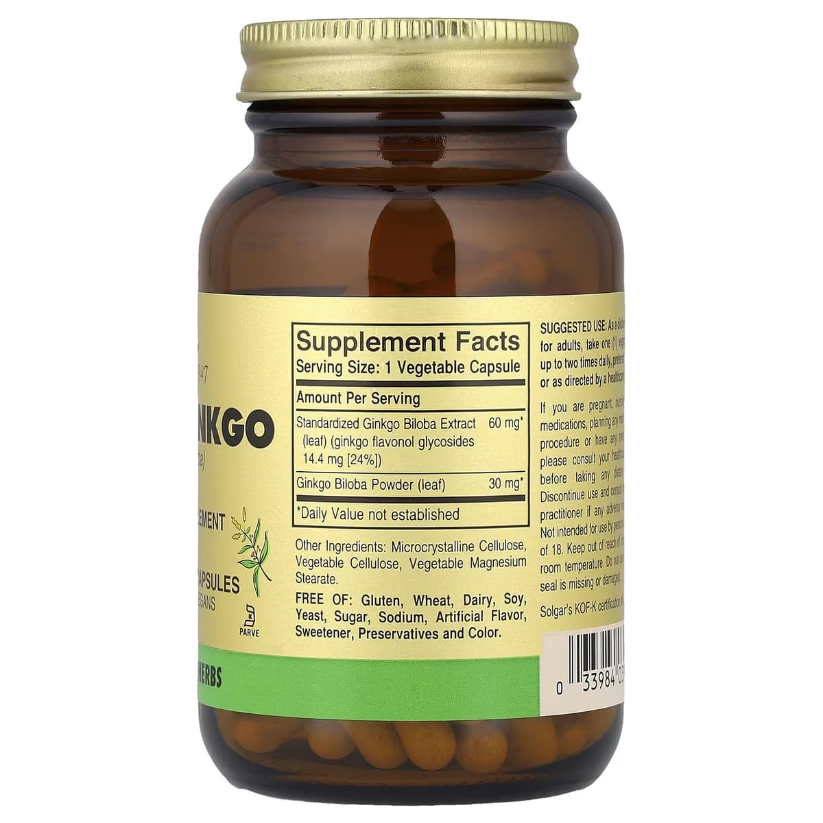 Solgar - Super Ginkgo - 120 Vcaps
