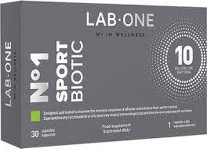 LAB ONE N°1 SportBiotic 30 kapsler – LAB ONE emballage