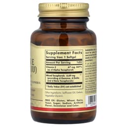 Solgar - Naturally Sourced Vitamin E - 100 Sgels