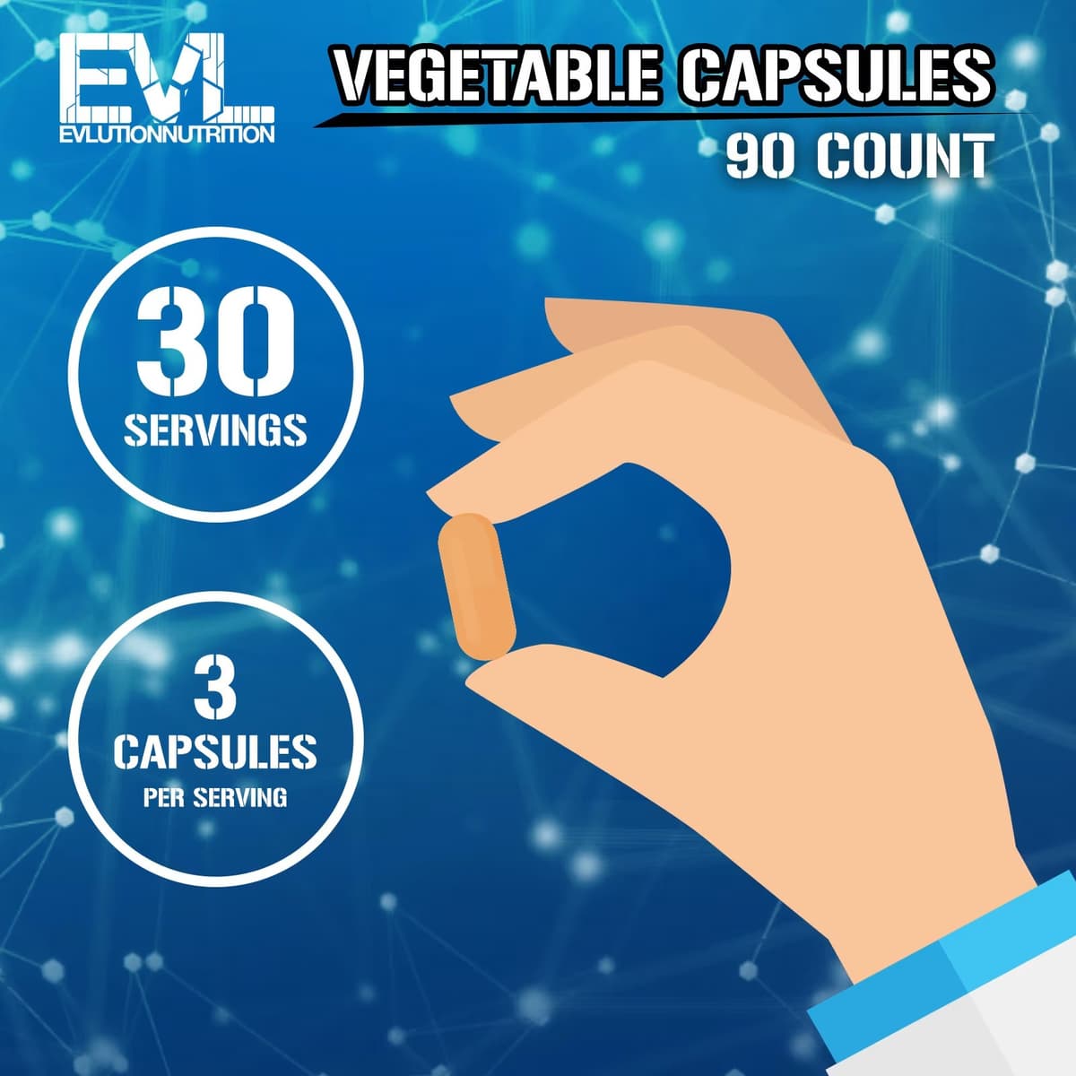 EVLution Nutrition - Turmeric Curcumin - Unflavored - 90 veggie capsules