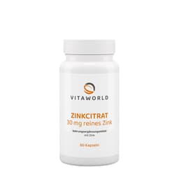 Vitaworld - Zinc Citrate - 60 Kapseln