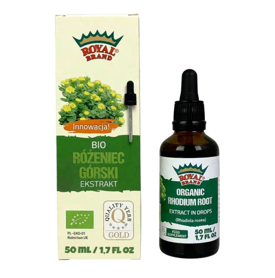 Royal Brand - Organic Rhodiola Extract 50ml – Royal Brand förpackning