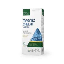 Medica Herbs - Magnesium Chelate + B6 - 60 Caps