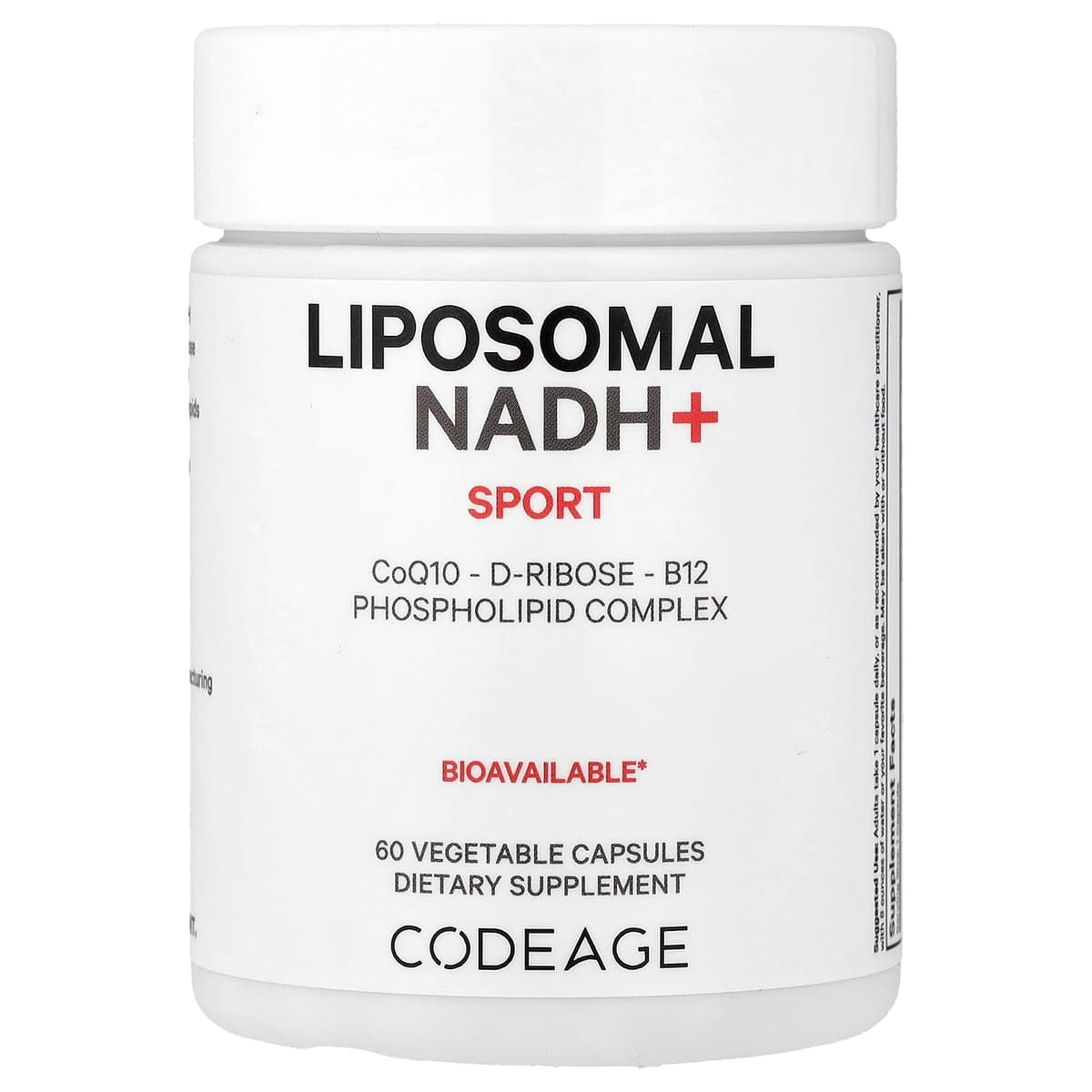 Codeage Liposomal Nadh+ - 60 Vcaps - 60 Vegetabilske Kapsler