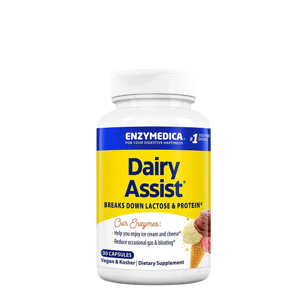 Enzymedica - Dairyassist - Complete Dairy Digestion Formula - 30 Caps