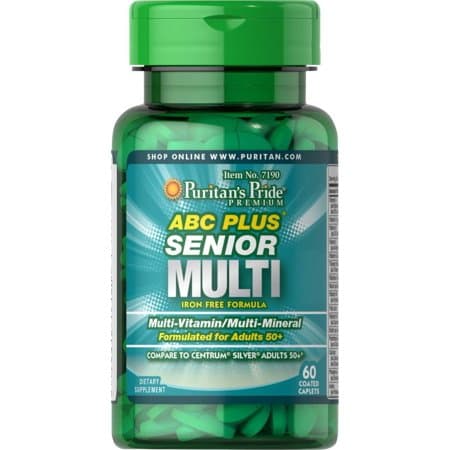 Puritan's Pride - Abc Plus Senior Multi - 60 Coated Caplets – Puritan's Pride förpackning