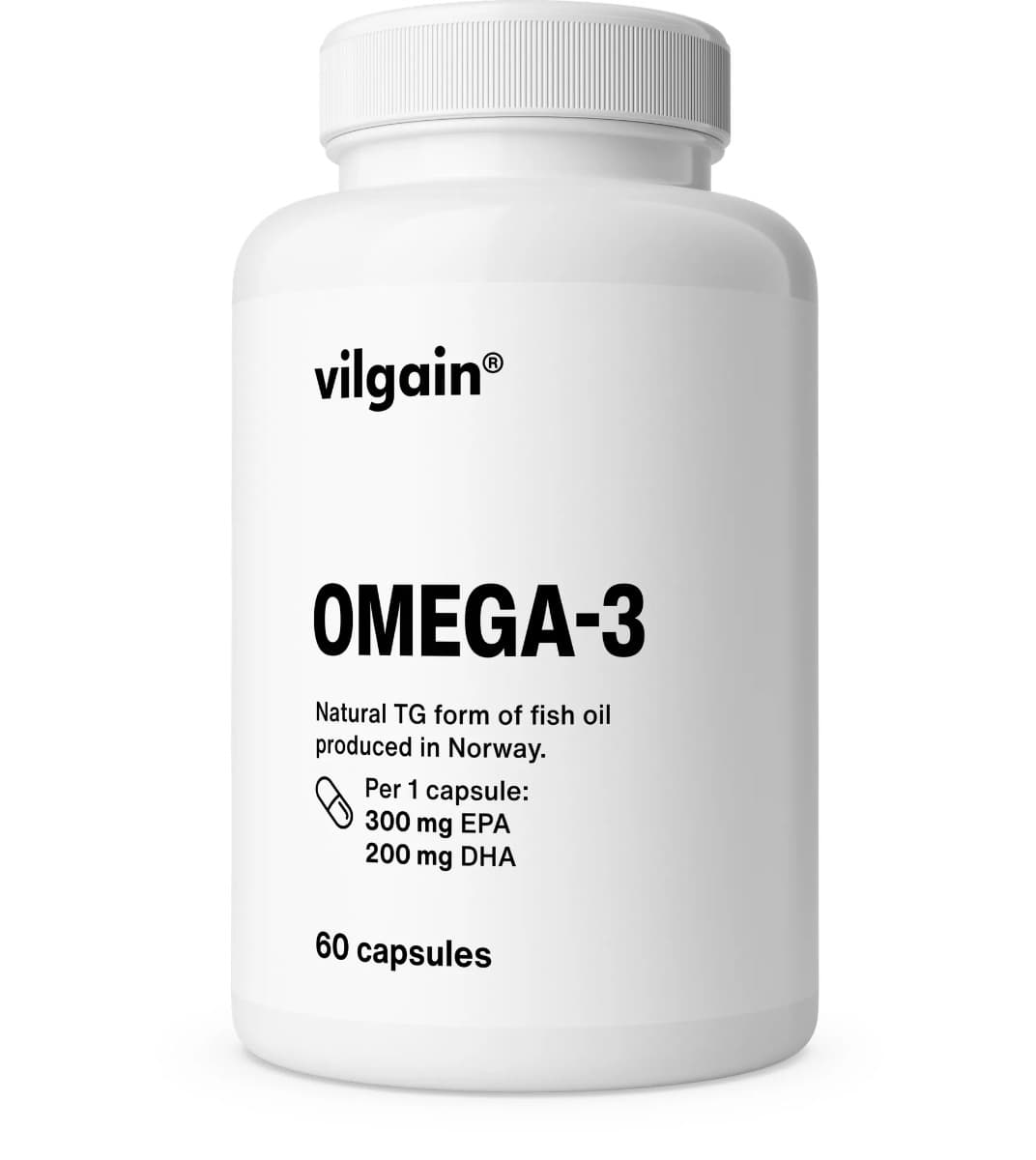 Vilgain - Omega-3 - 60 Caps – Vilgain förpackning