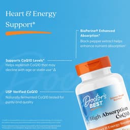 Doctor's Best - High Absorption CoQ10 with Bioperine 200mg - 60 Capsules