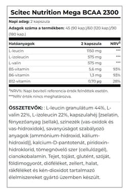 Scitec - Mega BCAA 2300 - 120 Mega Caps