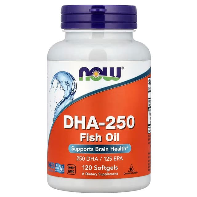 NOW Foods - DHA-250 - 120 mjukkapslar – NOW Foods