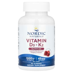 Nordic Naturals - Vitamin D3+K2 Gummies - 60 Gummies