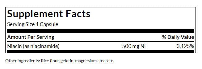 Swanson - Niacinamide - 250 Caps