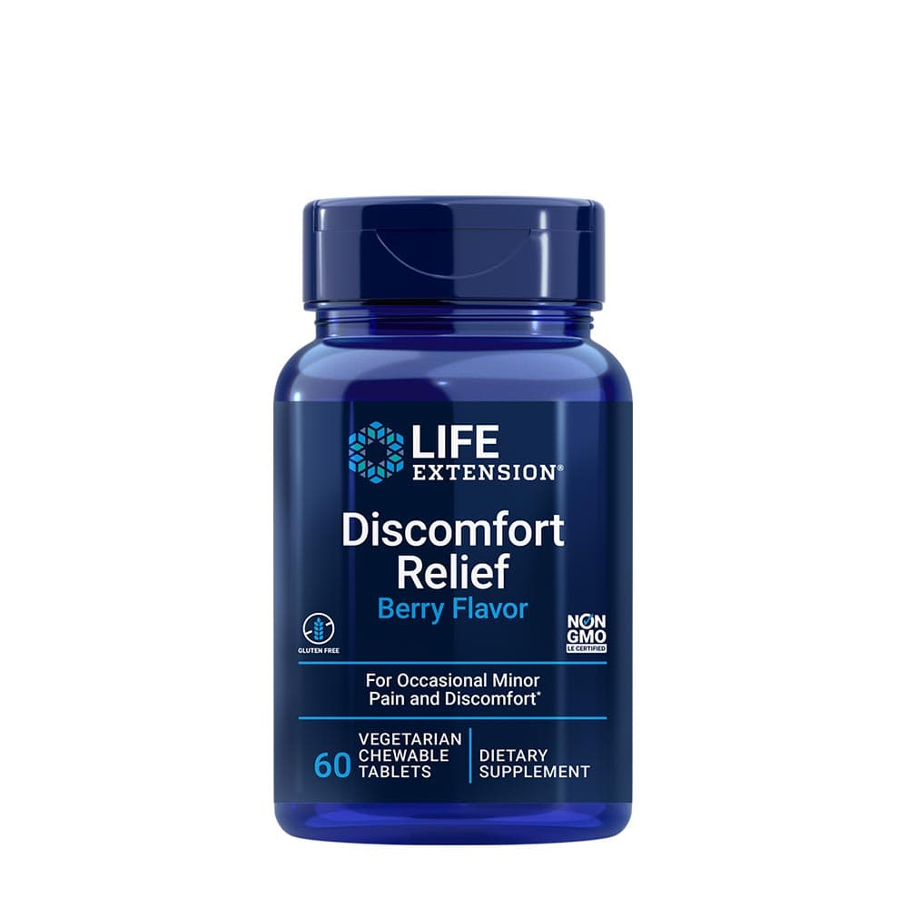 Life Extension - Discomfort Relief - 60 Tabs – Life Extension förpackning
