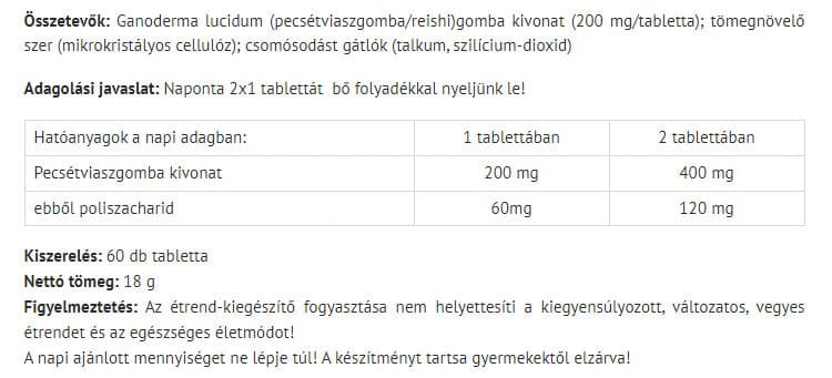 Natur Tanya - Organic Ganoderma - 60 Tabs