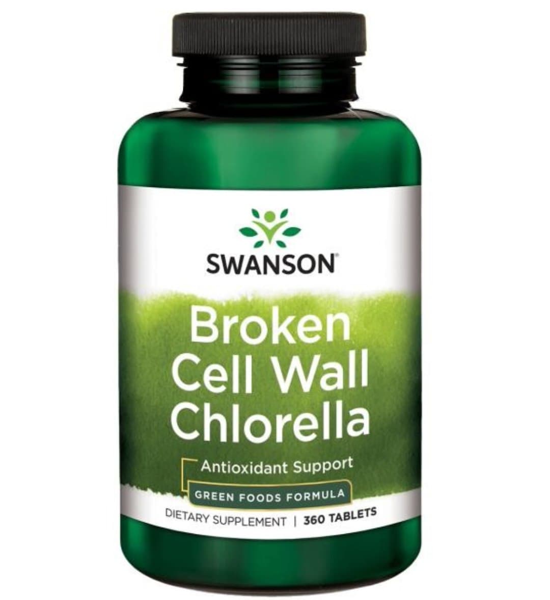 Swanson - Broken Cell Wall Chlorella - 360 Tabs – Swanson förpackning