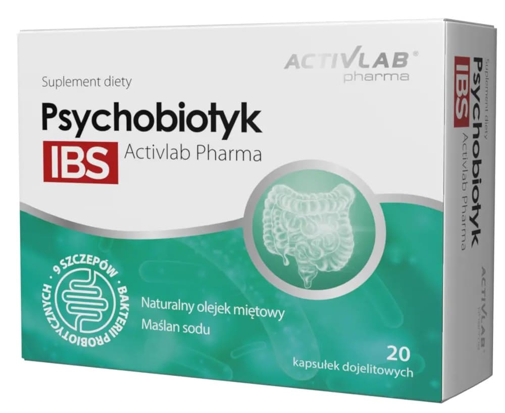 Activlab - Psychobiotyk IBS - 20 Caps – Activlab förpackning