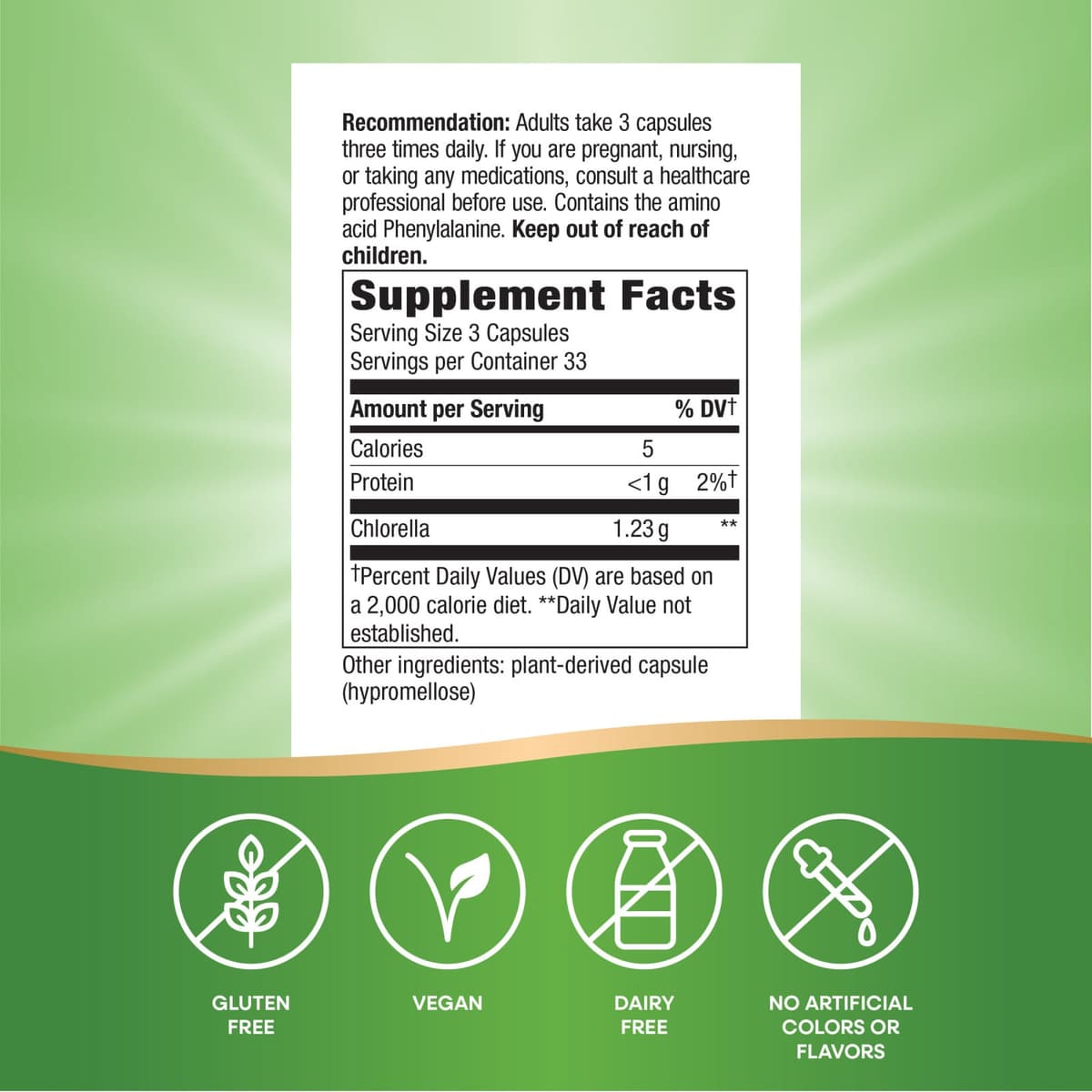 Nature'S Way - Chlorella - 100 Caps