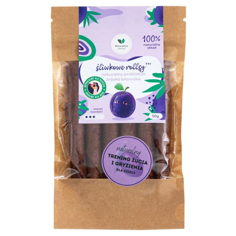 Naturalnie Zdrowi - Plum Rollsy - 50g – Naturalnie Zdrowi förpackning