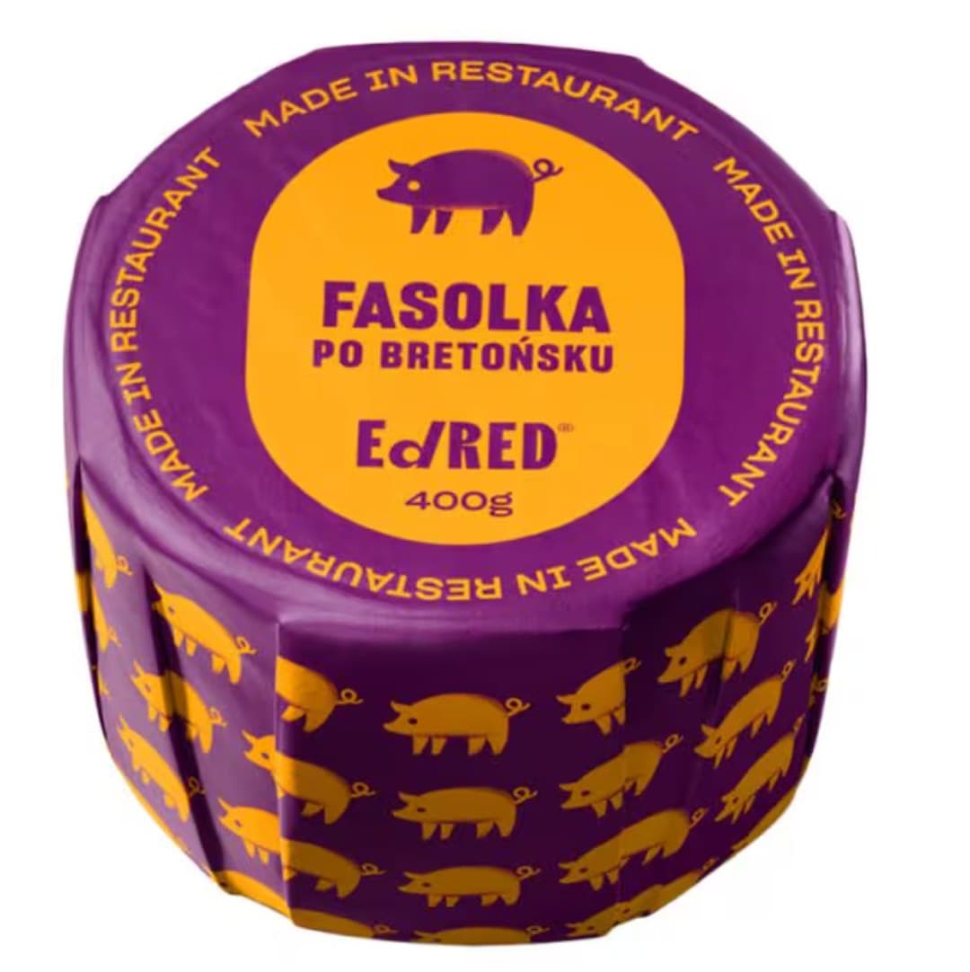 Ed/RED - Beans in Breton Style - 400g – Ed/RED förpackning