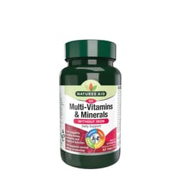 Natures Aid - Multi-Vitamins & Minerals Without Iron - 60 Tabs