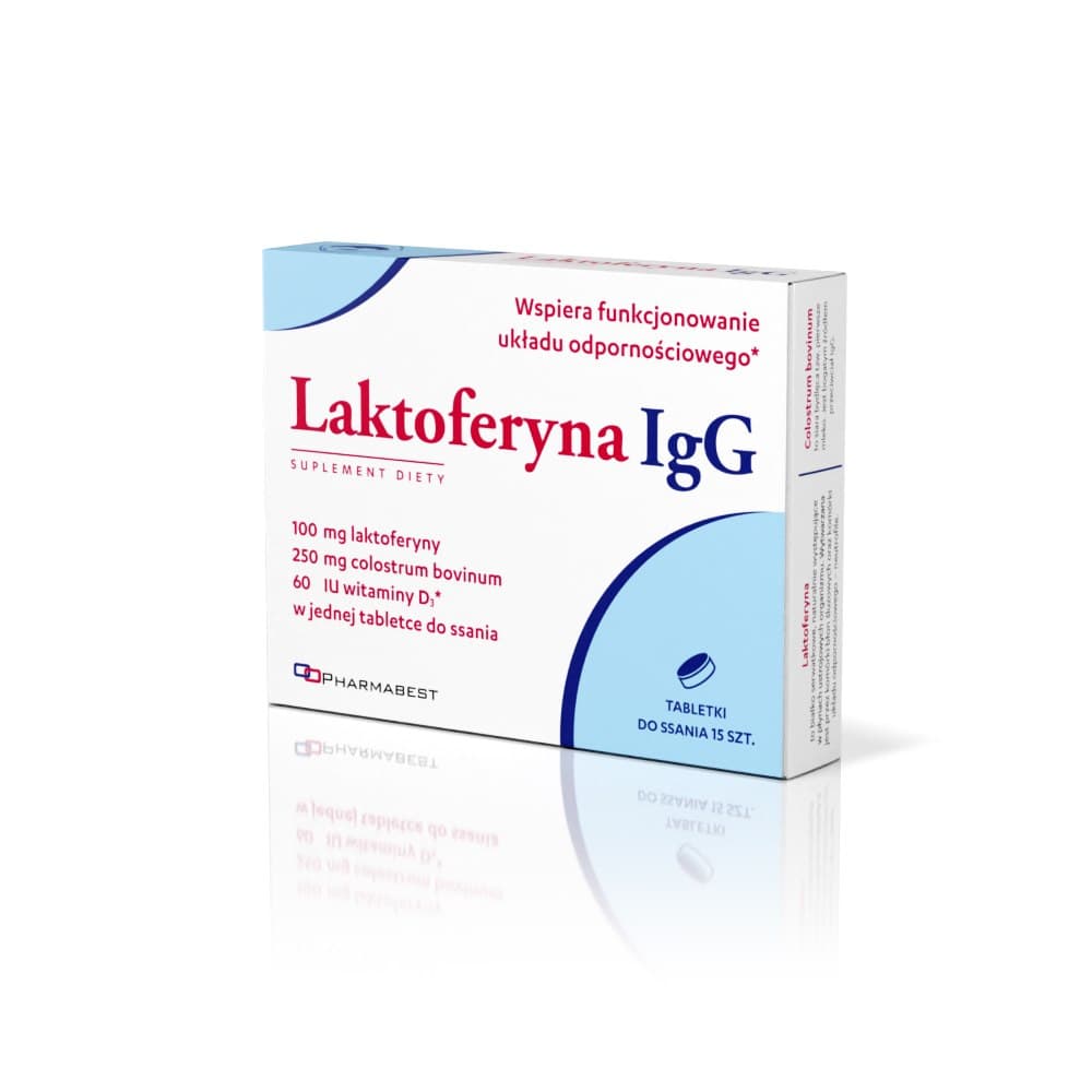Pharmabest - Lactoferrin IgG - 15 tablets – Pharmabest förpackning