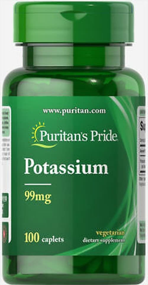 Puritan's Pride - Potassium - 100 Caplets – Puritan's Pride förpackning
