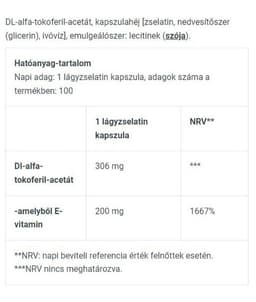 Biotechusa - Vitamin E - 100 Sgels Caps (100 Servings)