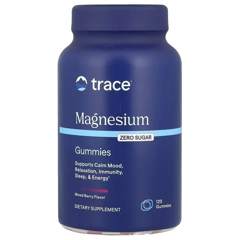 Trace Minerals Sugar Free Magnesium Gummies - Mixed Berry - 120 Gummies – Trace Minerals förpackning