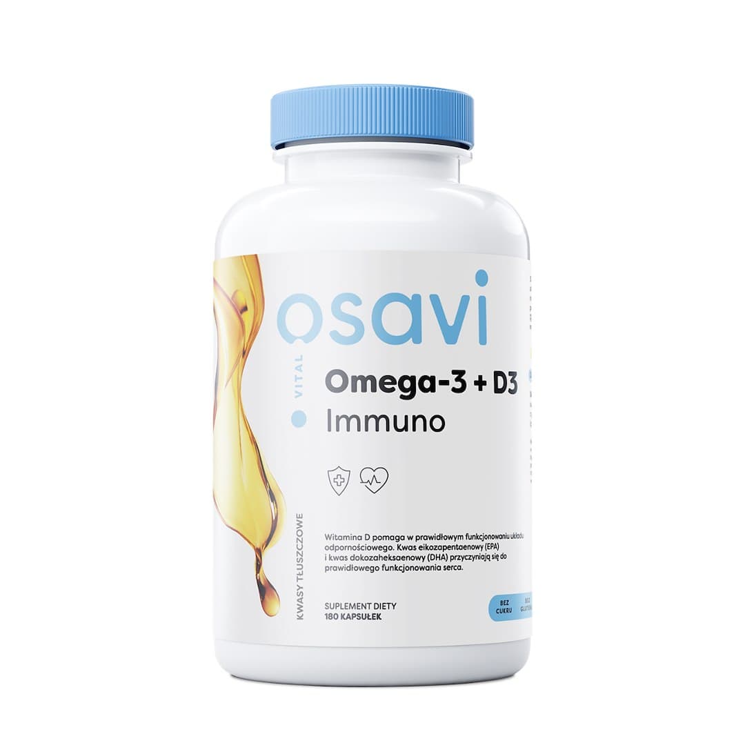 Osavi - Omega-3 + D3 Immuno - 180 Caps – Osavi förpackning