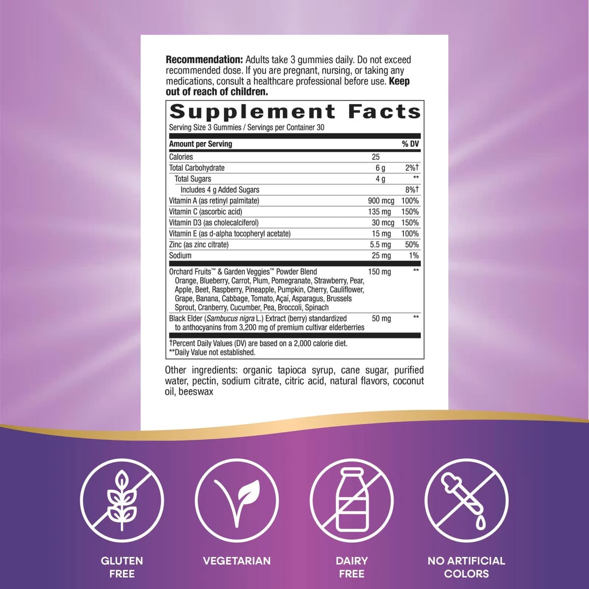 Nature'S Way - Alive! Immune With Elderberry - 90 Gummies