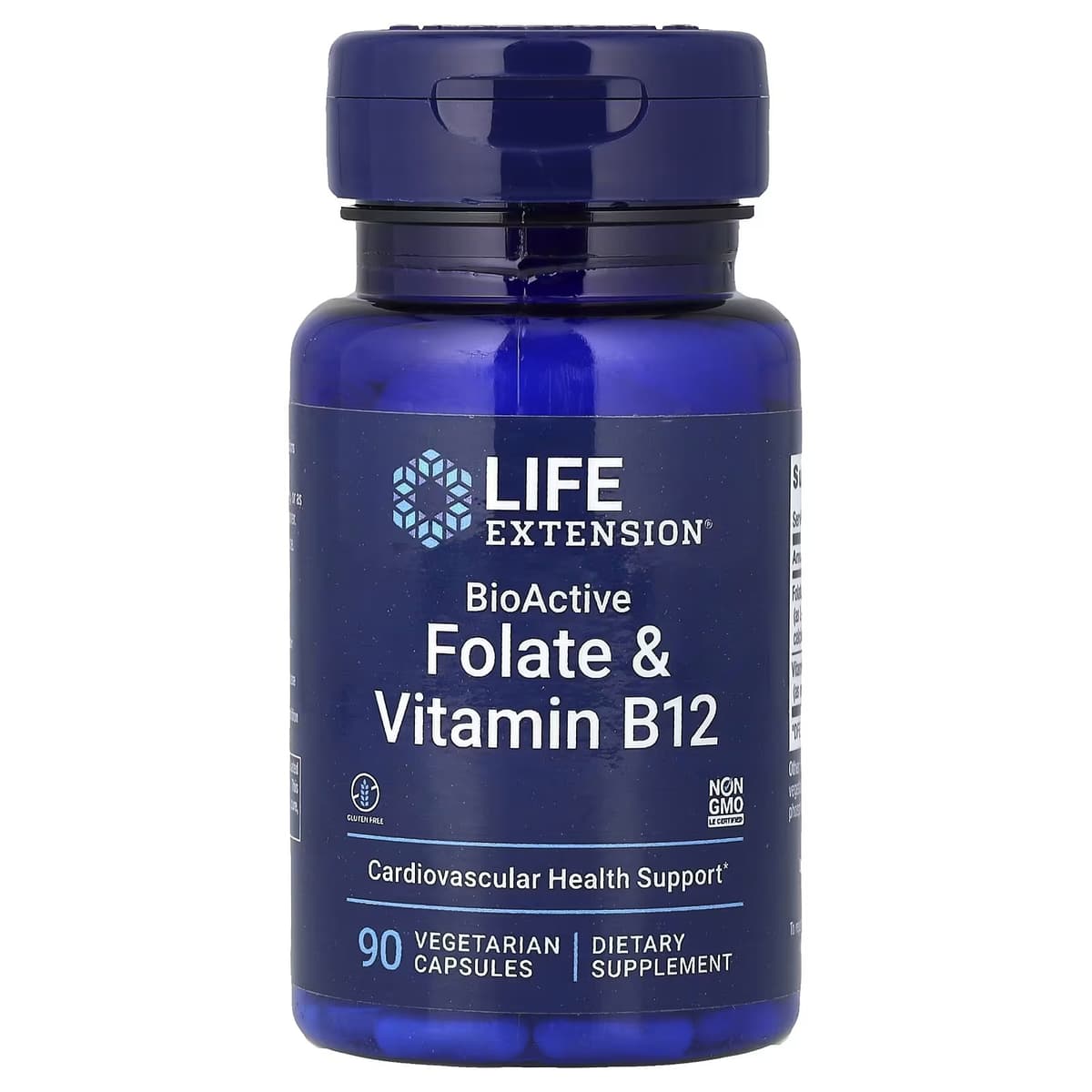 Life Extension - Bioaktiv Folat & Vitamin B12 - 90 Vcaps