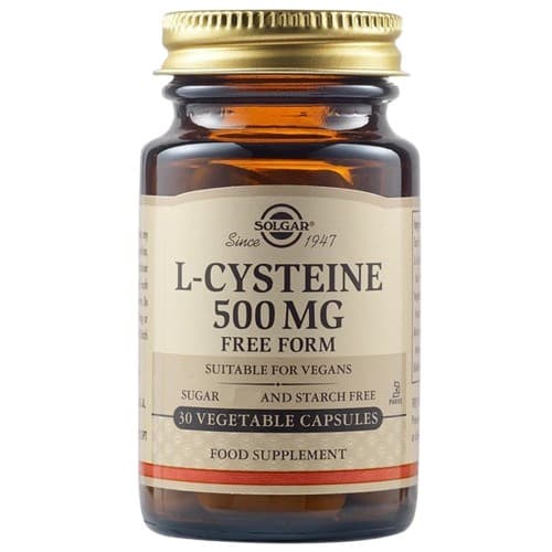 Solgar - L-Cystein - 500mg, 30 Caps – Solgar förpackning