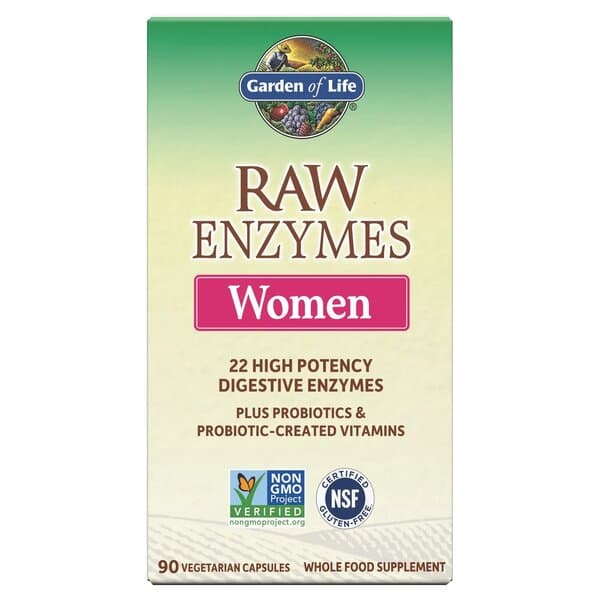 Garden Of Life - Raw Enzymes Women - 90 Vegetarian Capsules