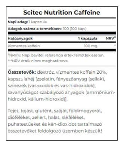 Scitec Nutrition - Caffeine - 100 Caps