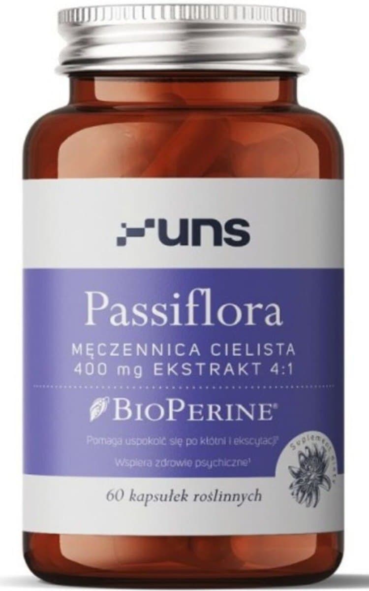 UNS - Passiflora - 60 Caps – UNS förpackning