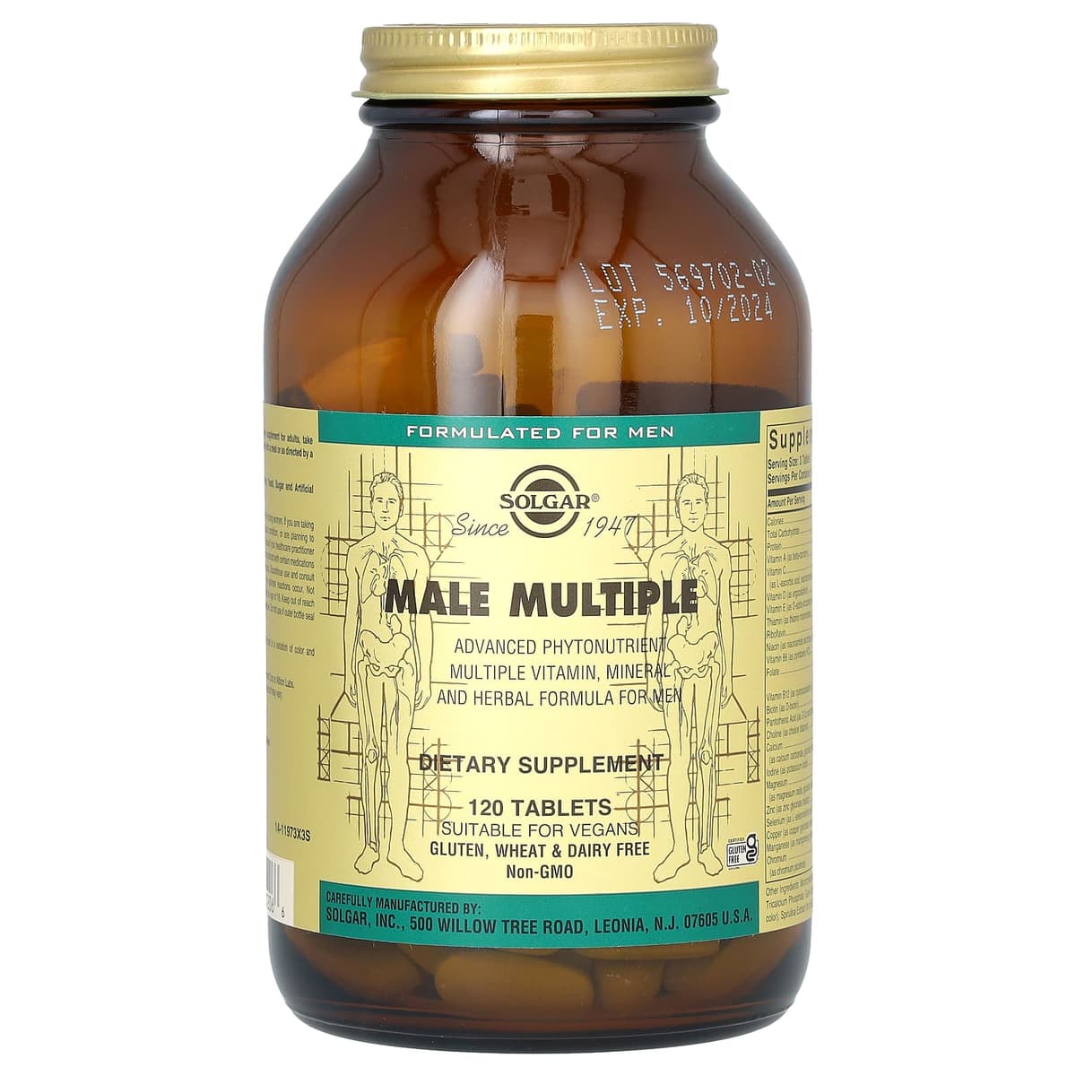 Solgar - Mandlig Multivitamin – Solgar emballage