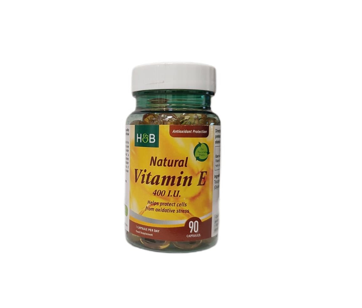 Holland & Barrett - Natural Vitamin E – Holland & Barrett förpackning