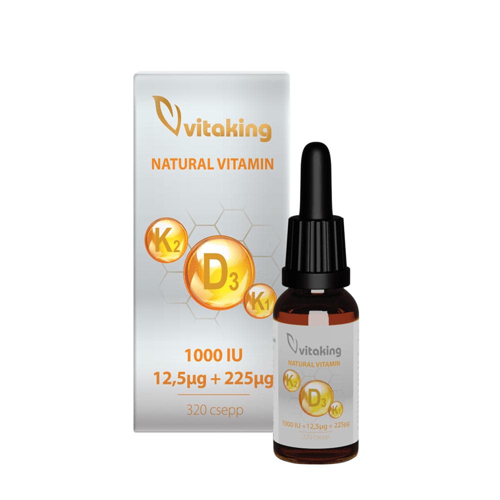 Vitaking - Vitamin D3+K2+K1 Drops - 10ml