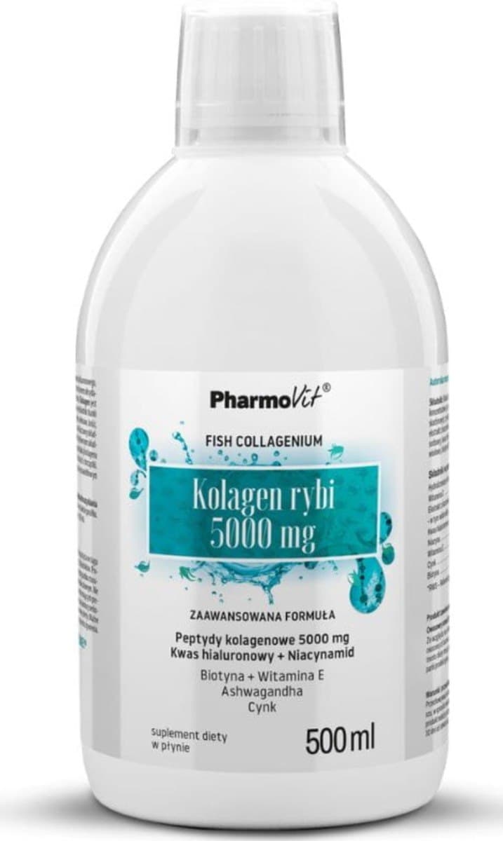 Pharmovit Kolagen rybi 5000 mg 500 ml – Pharmovit förpackning