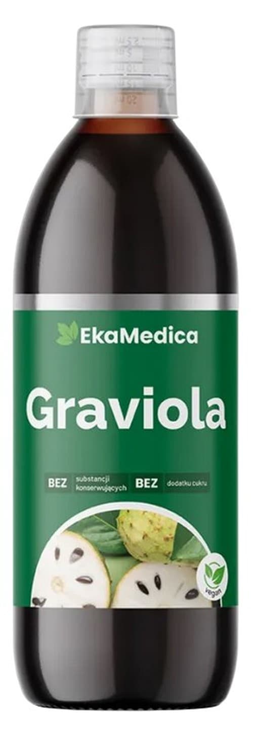 Eka Medica - Graviola - 500ml – Eka Medica förpackning