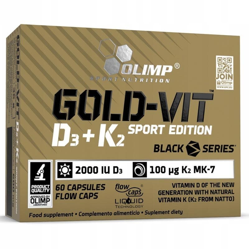 Olimp Labs - Gold-Vit D3+K2 Sport Edition – Olimp Labs förpackning