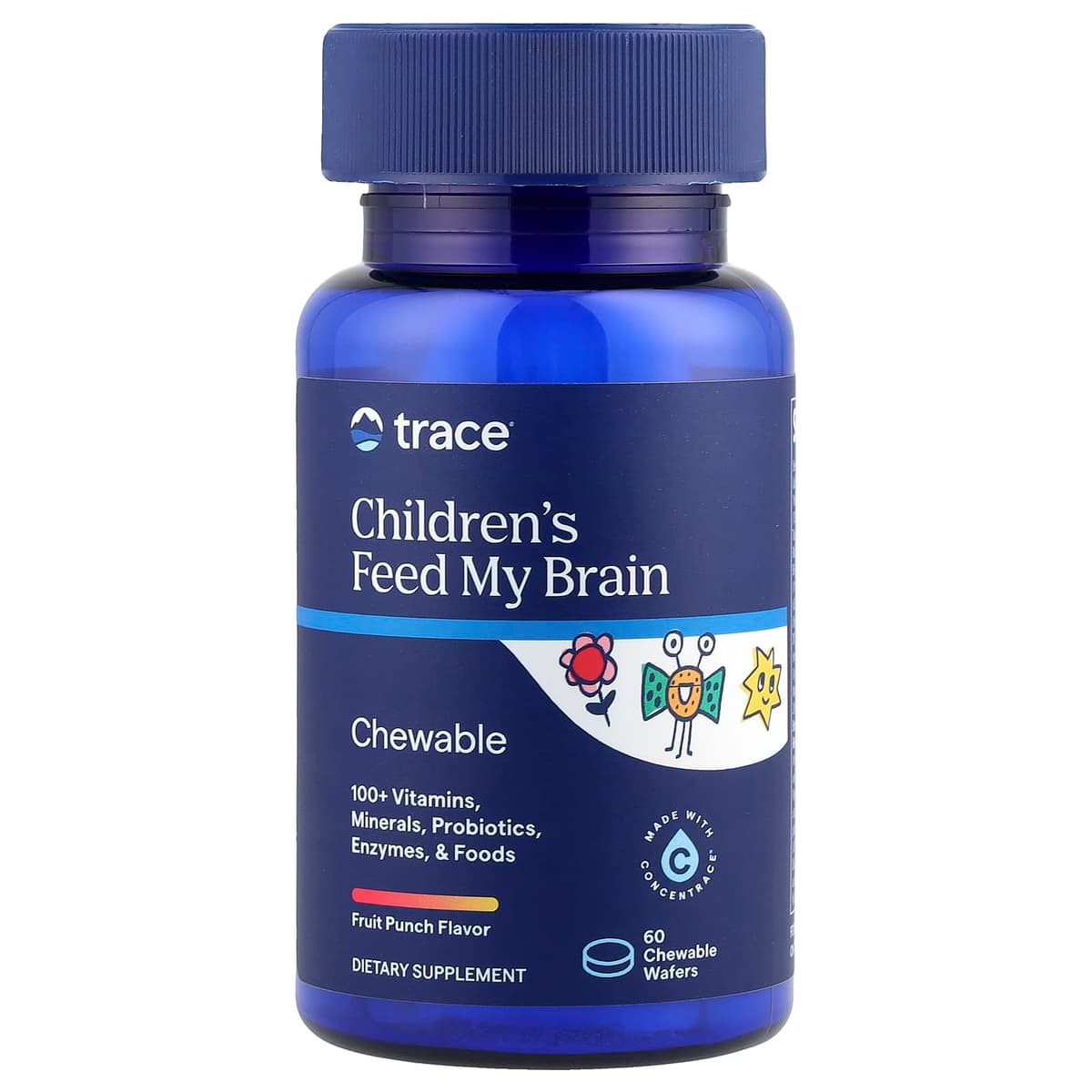 Trace Minerals - Feed My Brain - 60 Gummies Wafers