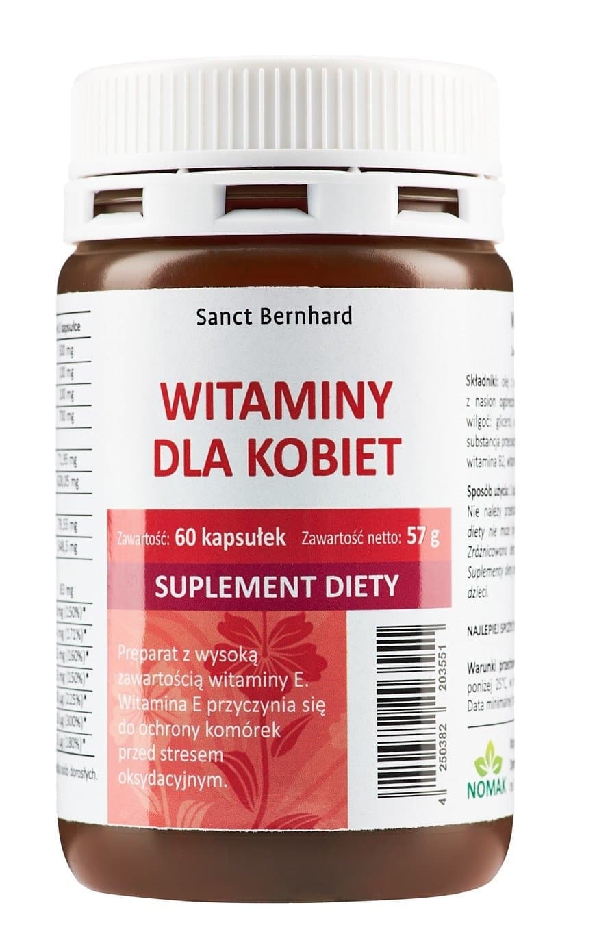 Kräuterhaus Sanct Bernhard - Women'S Vitamin Caps - 60 Caps – Kräuterhaus Sanct Bernhard förpackning