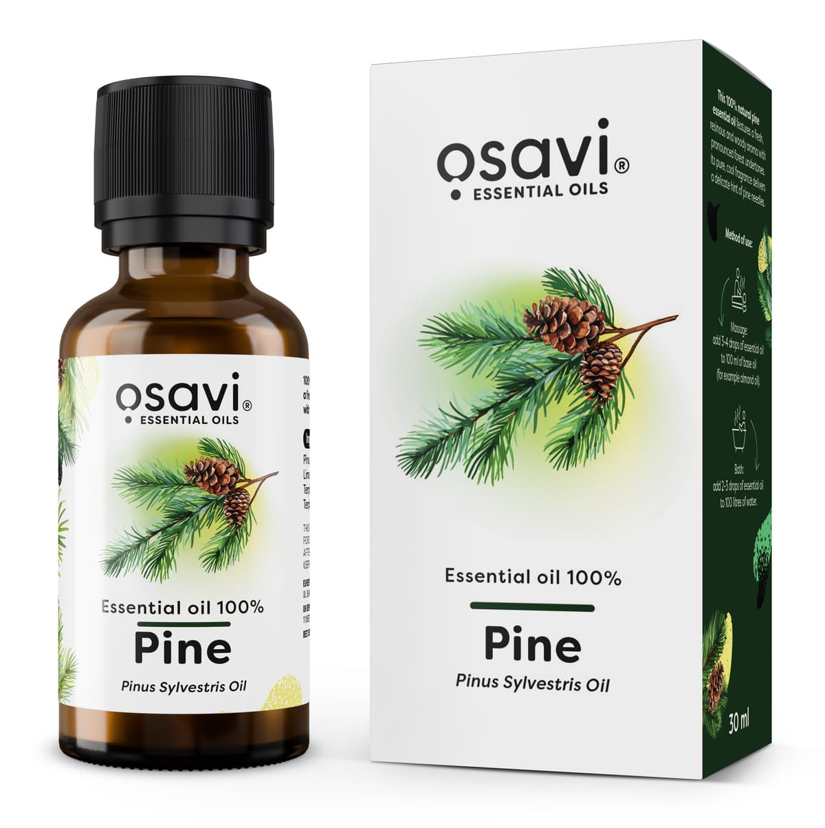 Osavi - Essential Oil 100%, Pine – Osavi förpackning