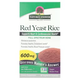 Nature's Answer - Red Yeast Rice - 90 Vegetarian Capsules