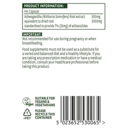 Natures Aid - Ashwagandha - 30 Caps