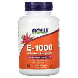 Now Foods - E-1000 With Mixed Tocopherols - 100 Sgels